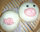ブタさんの肉まん・パンダさんのあんまん❤作り方8写真