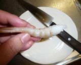えびの下ごしらえ　天ぷら＆フライ向き作り方4写真