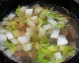 【農家のレシピ】白菜とエノキのスープ作り方3写真