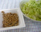 黒酢が決め手！キャベツ納豆作り方2写真