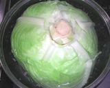 鶏もも肉のキャベツ巻き煮込作り方2写真