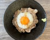 豚甘辛月見丼作り方4写真