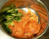 生わかめと千切り野菜のバルサミコ和え作り方1写真