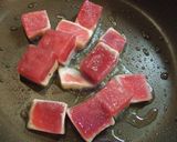 子供が喜ぶマグロステーキ★ごまマヨで作り方4写真