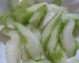 セロリの即席酒粕味噌漬け作り方1写真