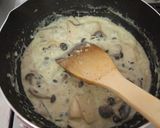 海老ときのこのわさびクリームパスタ作り方3写真