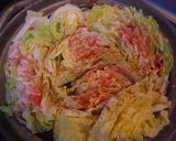 白菜と豚バラ肉の重ね蒸し作り方2写真