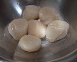 帆立の味噌漬けと春菊の焼きめし作り方1写真