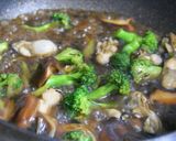 牡蠣とブロッコリーの豆鼓炒め煮作り方7写真
