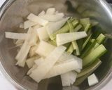 大根&きゅうり&オレンジの酢の物作り方1写真