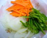 鰆の野菜たっぷりケチャップ甘酢煮作り方1写真
