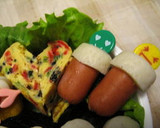 お弁当に♡紅えび＆黒ゴマ＆青ネギの卵焼き作り方5写真