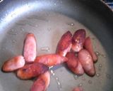 簡単朝食♬カレー風味ﾎｯﾄﾄﾞｯｸﾞ❤作り方1写真