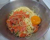 人参パスタ　カルボナーラ風作り方5写真