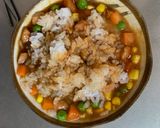 全てレンジオイデミソース味オムライス弁当作り方7写真