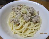 白みそ仕立てのクリームパスタ♪生クリ不要作り方3写真