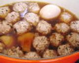 お鍋に☆胡桃と紫蘇入り鶏肉団子作り方5写真