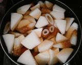 かぶとちくわのトロッと煮物♪作り方2写真