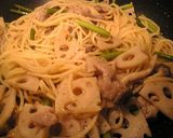 生姜風味の和風パスタ作り方5写真