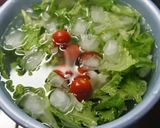 サクサク♪ワンタンの皮でグリーンサラダ作り方1写真