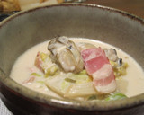 あったか♪白菜と牡蠣の和風ミルク煮作り方8写真