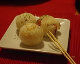 たこ焼きプレートde焼きおにぎり作り方4写真
