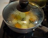じゃがいもとかぼちゃの甘煮作り方4写真