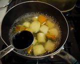 じゃがいもとかぼちゃの甘煮作り方5写真