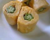 ＊お弁当＊オクラで星型たまご焼き作り方6写真