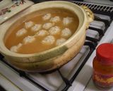 キムチ風味の肉団子鍋作り方6写真