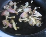 ベビーホタテとベーコンのクリームパスタ作り方2写真