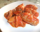 豚肉のチーズ包み★トマトソース煮込み♥作り方9写真