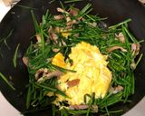 【お庭菜園レシピ】豚ニラ玉炒め作り方3写真