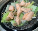 生鮭と白菜の蒸し物作り方7写真