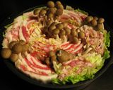 白菜と豚・牛肉のミルフィーユ鍋作り方5写真