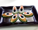 黒豆生姜inちくわのきゅうりカナッペ作り方2写真