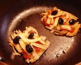 ハッシュドポテトと黒豆のピザ風作り方4写真