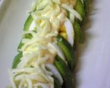 アボカドとゆでたまごの味噌マヨチーズ。作り方4写真