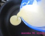 黒豆&クリームチーズのコインパンケーキ作り方1写真
