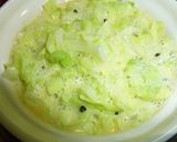 キャベツとひき肉のキッシュ風作り方4写真