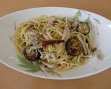 豚バラとなすのペペロンチーノ作り方7写真