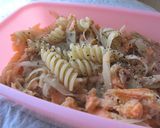簡単★鮭ごぼうパスタ　　お弁当作り方4写真