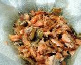 柚子味噌風味の鮭三色丼（鮭アラ使用）作り方3写真