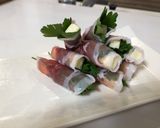 イタリアンパセリ&チーズ&生ハム巻き作り方3写真