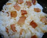 ランチに♪簡単2分！ベーコンごはん作り方2写真