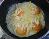カリカリチーズ目玉焼き作り方1写真