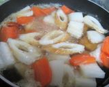 あったまる～根菜のミルク酒粕スープ作り方2写真
