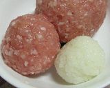 簡単☆ひき肉巻きおにぎり作り方3写真