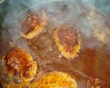 ホウレン草とチーズＩＮ煮込みハンバーグ作り方6写真