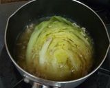 キャベツと鶏ひき肉のスープ作り方3写真